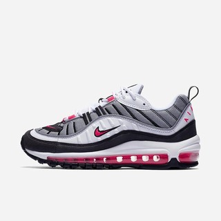 Pantofi Casual Nike Air Max 98 Dama Albi Argintii Rosii | VWUO-80356